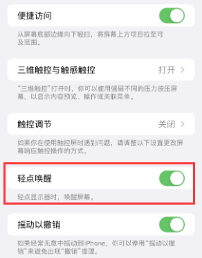 丘北苹果授权维修站分享iPhone轻点无法唤醒怎么办 